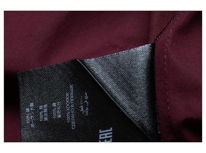 Popeline-Kleid mit Delick-Spitze von Dries van Noten Rot Bordeaux - Ansicht 6