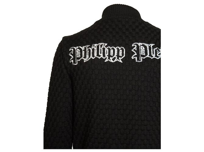 Philipp Plein, Ponyskin-Jacke Schwarz - Ansicht 7
