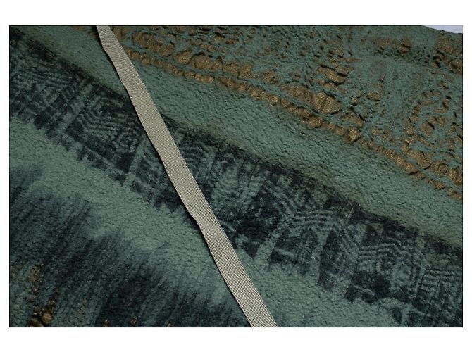Etro, gonna maxi stampata verde e oro Multicolore - vista 5