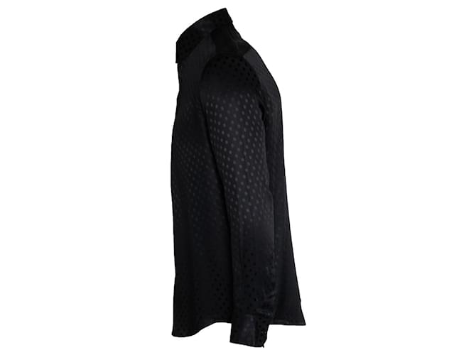 Céline Celine, Camicia di seta nera a pois Nero - vista 4