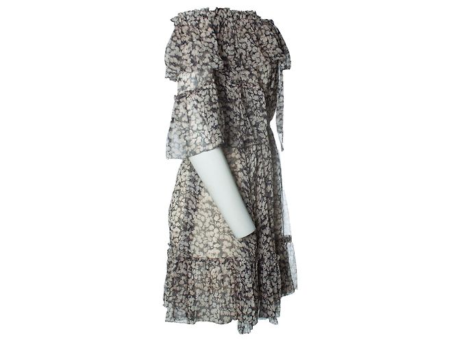 Zimmermann Prima Cherry Off-Shoulder Volantkleid Mehrfarben - Ansicht 4