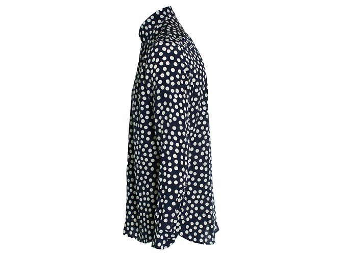 Camicia a pois blu e bianchi Saint Laurent Multicolore - vista 2