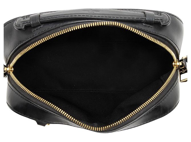 Borsa a Spalla Santa Monica Damier Ebene di Louis Vuitton Nero - vista 7