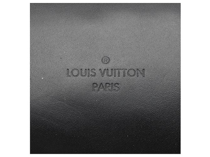Borsa a Spalla Santa Monica Damier Ebene di Louis Vuitton Nero - vista 9