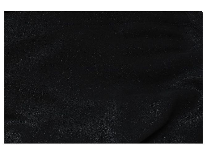 Camicia nera glitter Saint Laurent Nero - vista 5