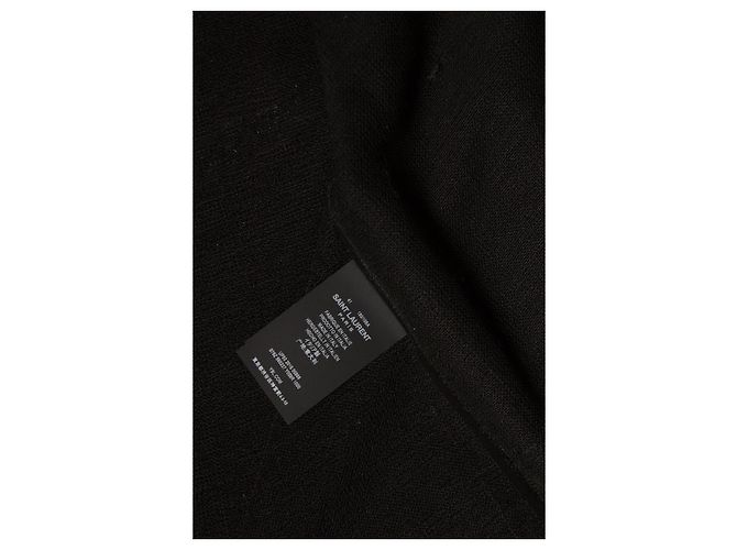 Camicia a paillettes a scacchi Saint Laurent 2018 Nero - vista 7
