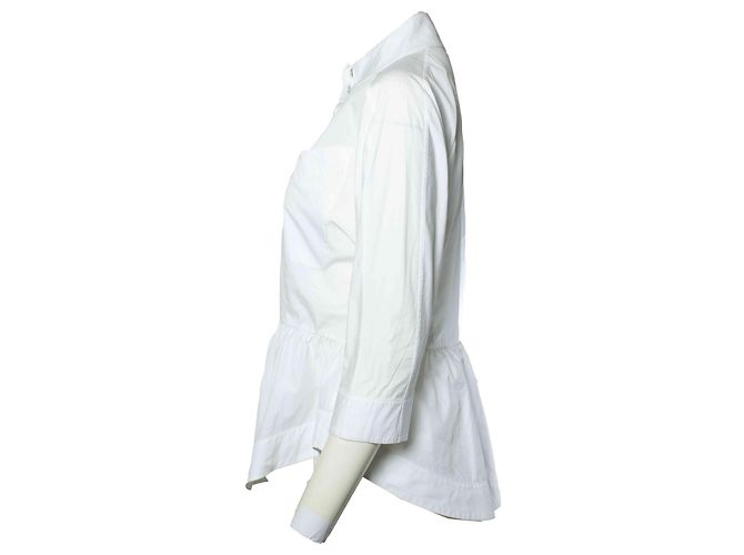 JW Anderson J.W. Anderson, Camicia in popeline bianco - vista 4