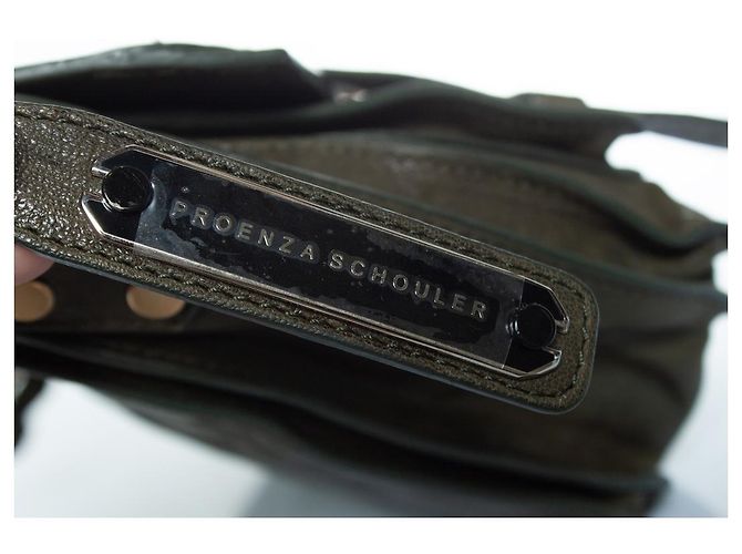 Proenza Schouler, mini borsa PS1 a nodo in verde - vista 5