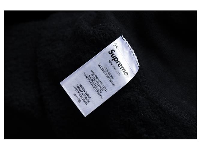Schwarzer Kapuzenpullover Supreme - Ansicht 7