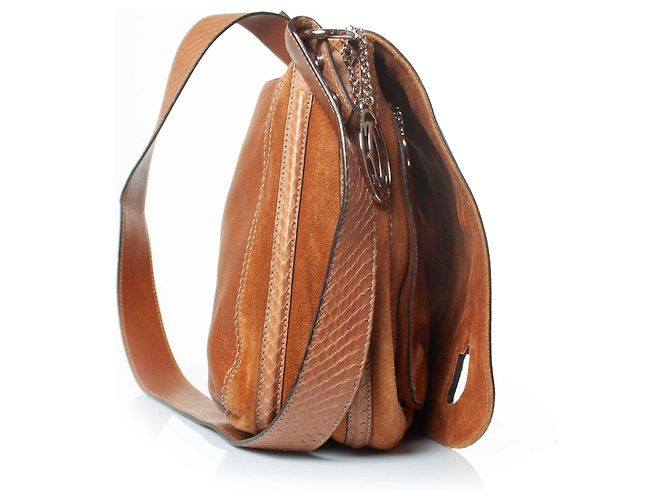 Borsa a tracolla in pelle Marcello di Cartier Marrone - vista 6