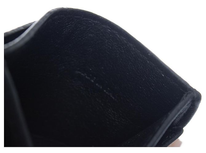 Alexander McQueen, black leather card holder - view 3