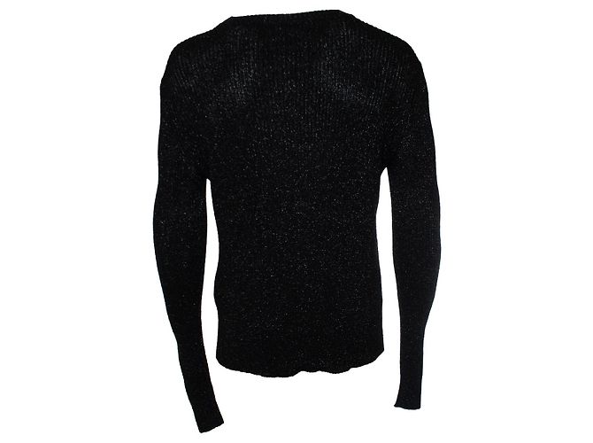 Schwarzer Lurex-Pullover von Saint Laurent, 2019 - Ansicht 2