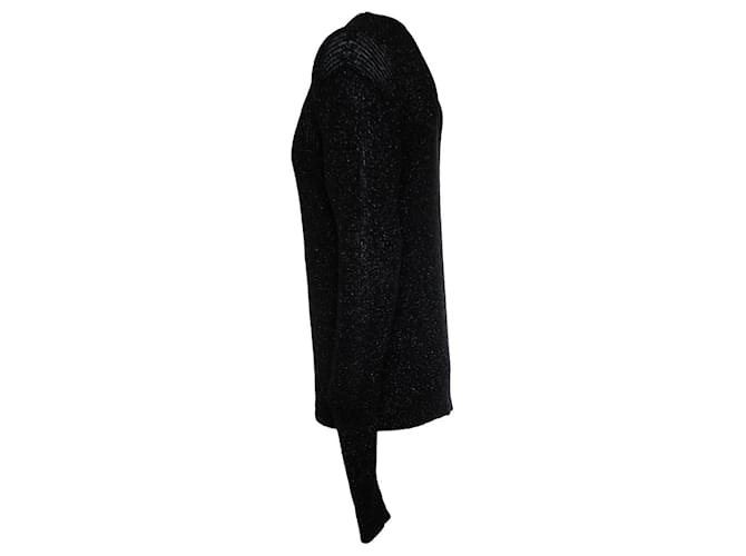 Schwarzer Lurex-Pullover von Saint Laurent, 2019 - Ansicht 4