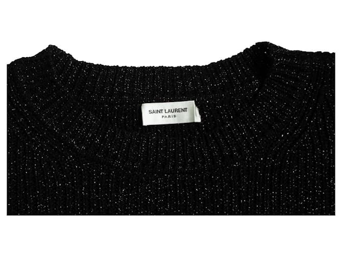 Schwarzer Lurex-Pullover von Saint Laurent, 2019 - Ansicht 6