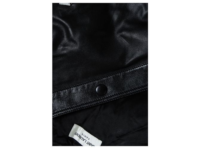 Giacca trucker western Hedi Slimane 2018 di Saint Laurent Nero - vista 6