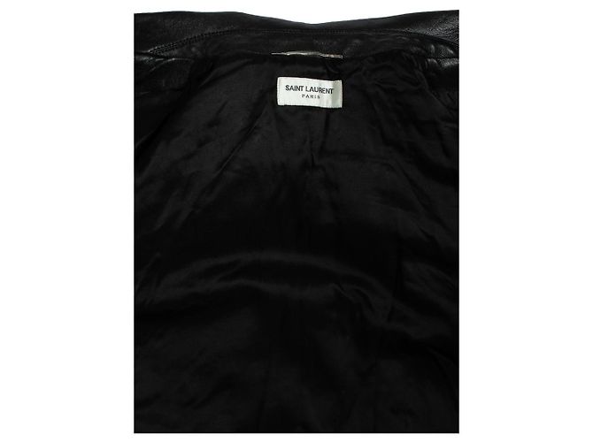 Giacca trucker western Hedi Slimane 2018 di Saint Laurent Nero - vista 7