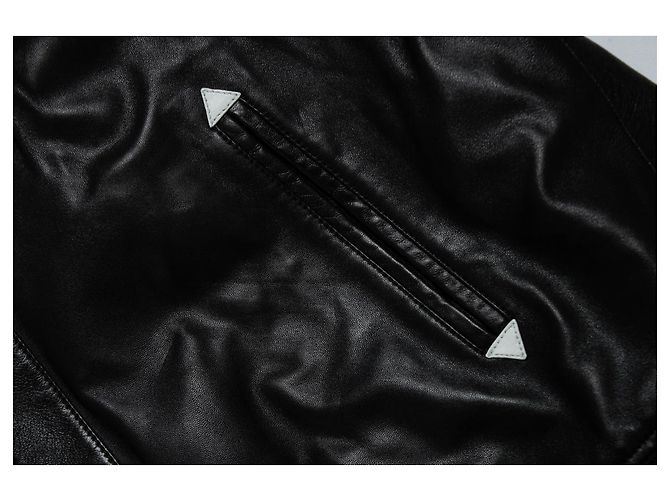 Giacca trucker western Hedi Slimane 2018 di Saint Laurent Nero - vista 8