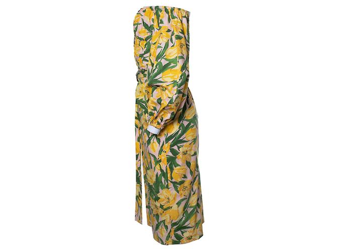 Blumenkleid mit Gürtel von Carolina Herrera Mehrfarben - Ansicht 2