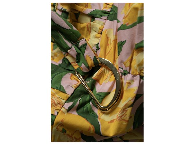 Blumenkleid mit Gürtel von Carolina Herrera Mehrfarben - Ansicht 5