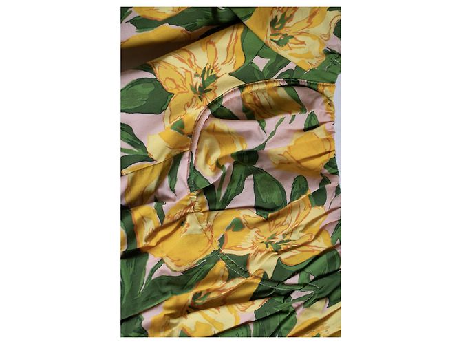 Blumenkleid mit Gürtel von Carolina Herrera Mehrfarben - Ansicht 6