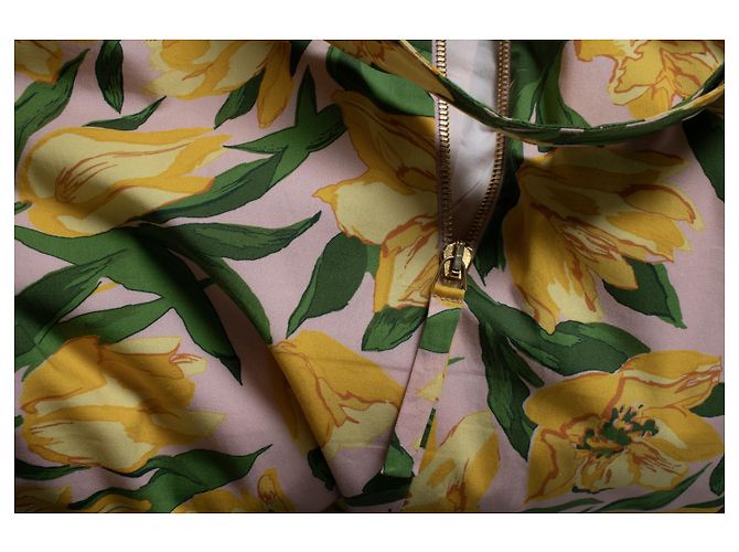Blumenkleid mit Gürtel von Carolina Herrera Mehrfarben - Ansicht 9