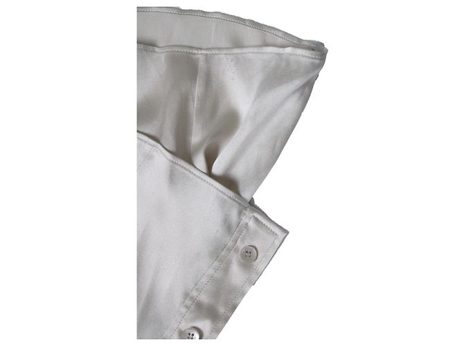Blusa de seda beige Hysteria de Gucci Castaño - vista 9