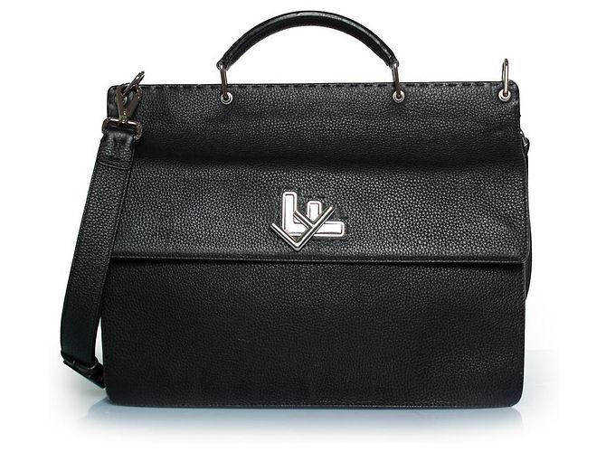 Fendi, Bolsa Business FF em preto Multicor - vista 2