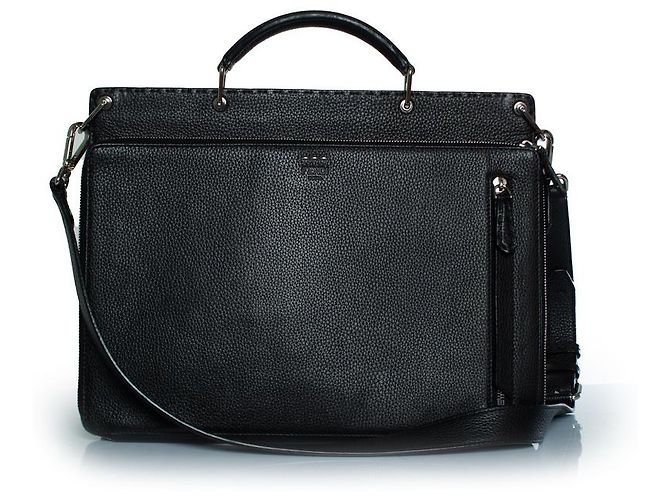 Fendi, Bolsa Business FF em preto Multicor - vista 3