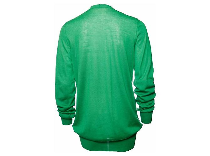 Céline Celine, cardigan aus Apfelgrünem Kaschmir. - Ansicht 3