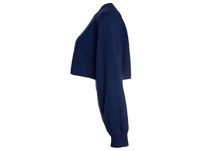 Autre Marque Loulou studio, verkürzter Kaschmirpullover Blau - Ansicht 4