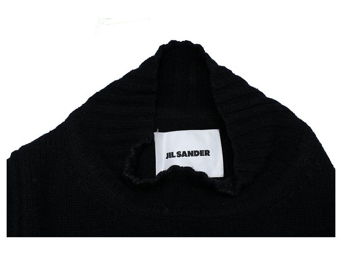 Jil Sander, suéter de cuello alto de punto Negro - vista 5
