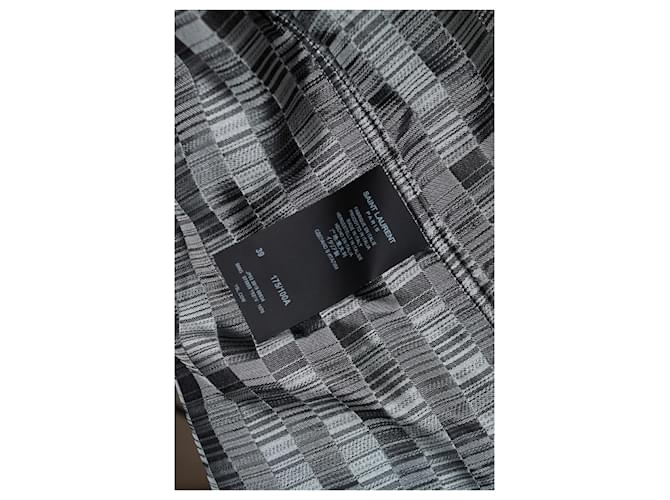 Camicia a righe bianca e nera Saint Laurent 2019 Multicolore - vista 7