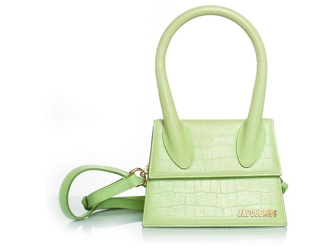 Jacquemus, le chiquito moyen bag in pelle Verde - vista 2
