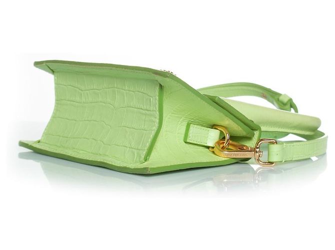 Jacquemus, le chiquito moyen bag in pelle Verde - vista 4