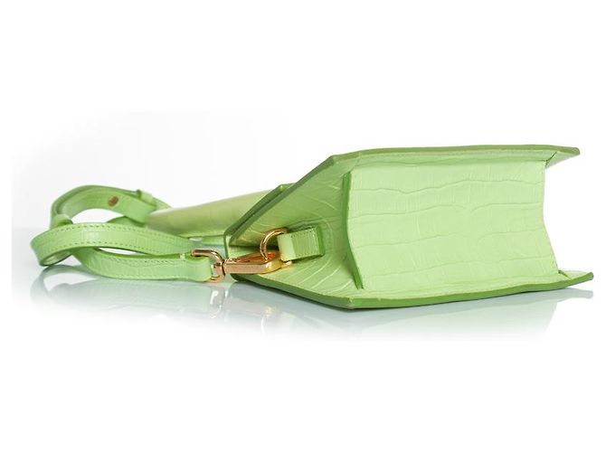 Jacquemus, le chiquito moyen bag in pelle Verde - vista 5