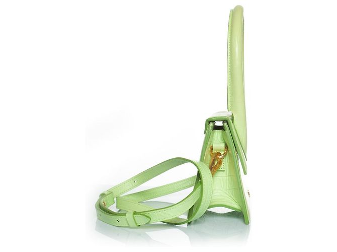 Jacquemus, le chiquito moyen bag in pelle Verde - vista 6