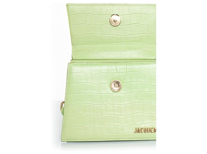 Jacquemus, le chiquito moyen bag in pelle Verde - vista 8
