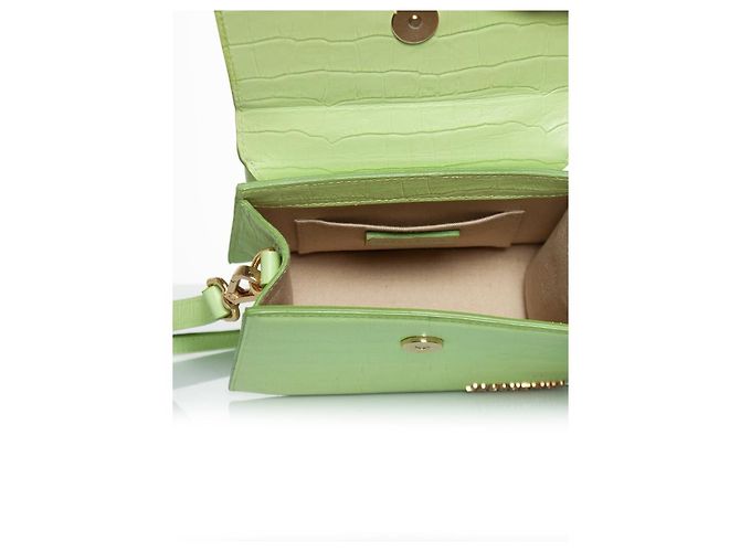 Jacquemus, le chiquito moyen bag in pelle Verde - vista 9
