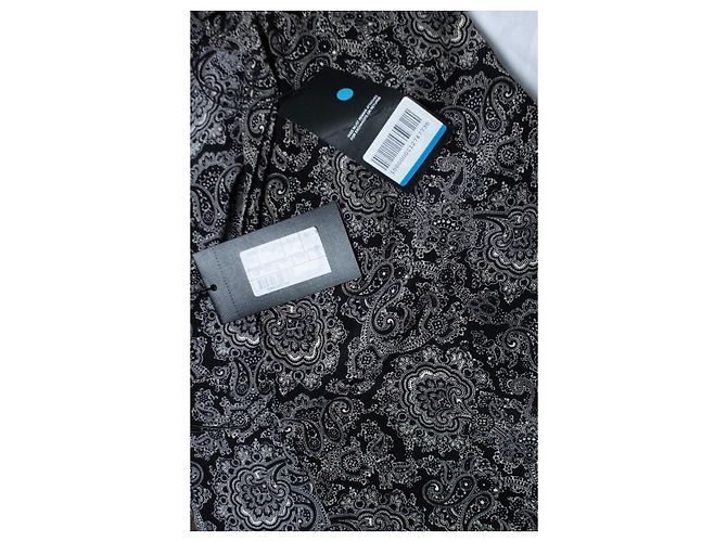 Camicia nera con stampa paisley Saint Laurent 2018 Multicolore - vista 7