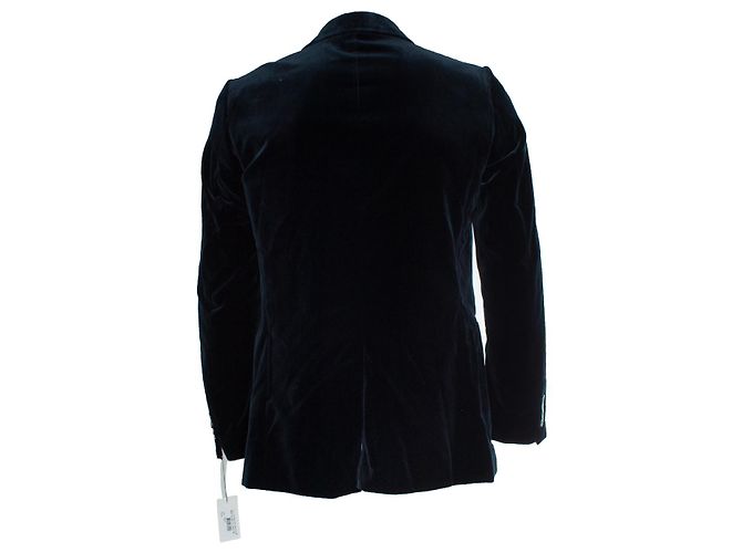 Blazer de terciopelo azul marino de Dries van Noten - vista 3