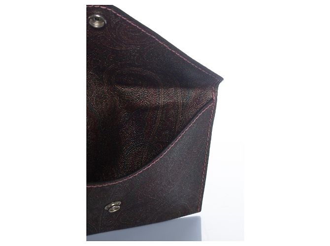 Etro, clutch in pelle con stampa paisley Multicolore - vista 3