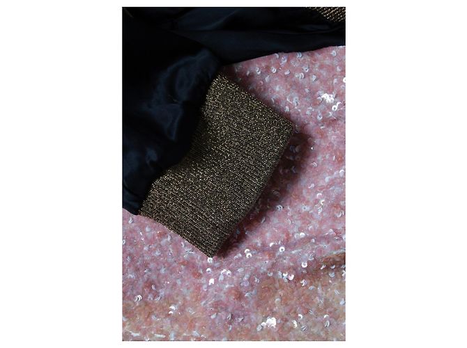 Saint Laurent, Black sequins baby bomber jacket Multiple colors - view 7