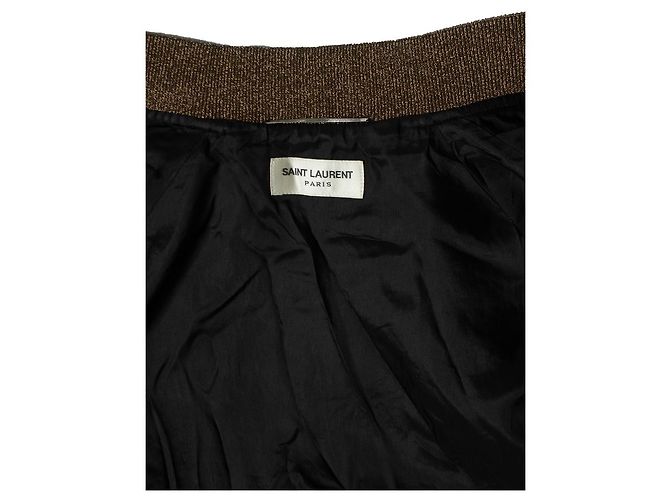 Saint Laurent, Black sequins baby bomber jacket Multiple colors - view 9