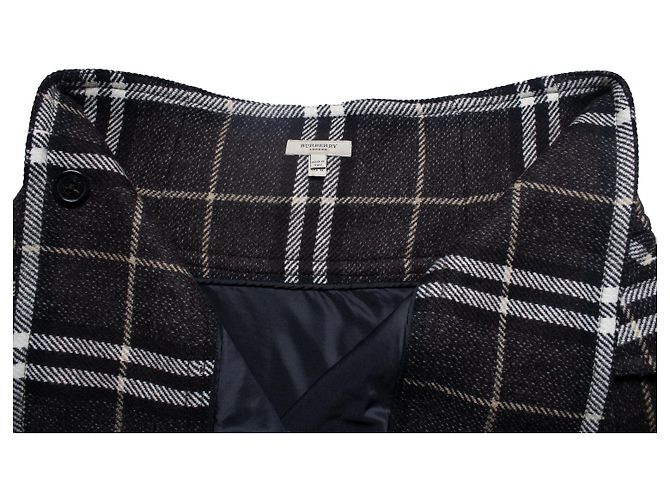 Falda de lana a cuadros Burberry Multicolor - vista 6