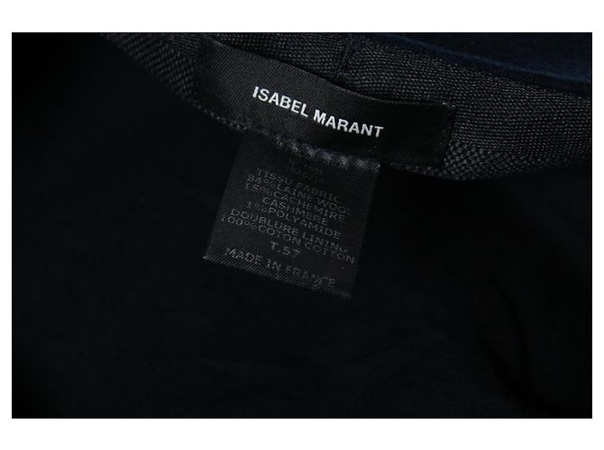 Isabel Marant, cappello Baker boy in blu navy - vista 6