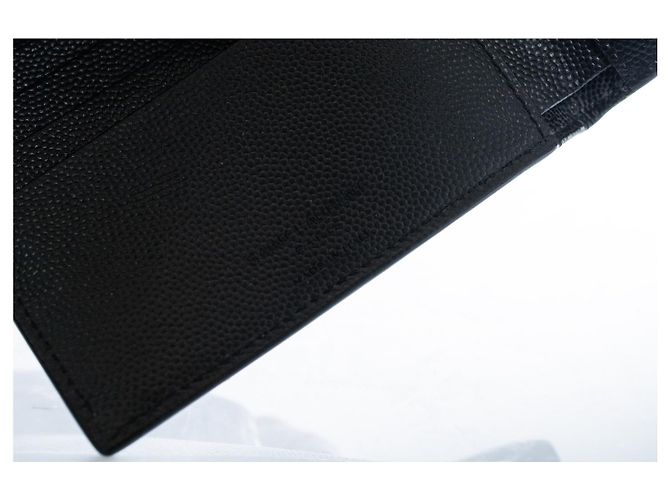 Saint Laurent, grained leather wallet Black - view 5