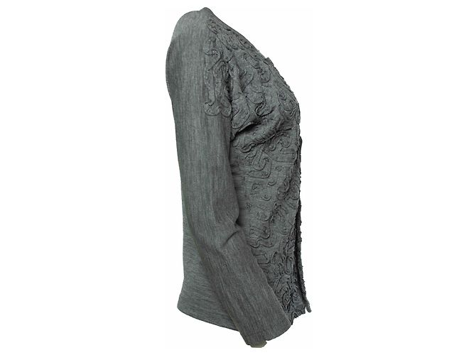 Comme Des Garcons Comme des Garçons, Grauer Strickcardigan - Ansicht 4