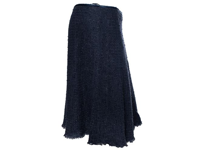 Falda de punto Prada en azul - vista 2