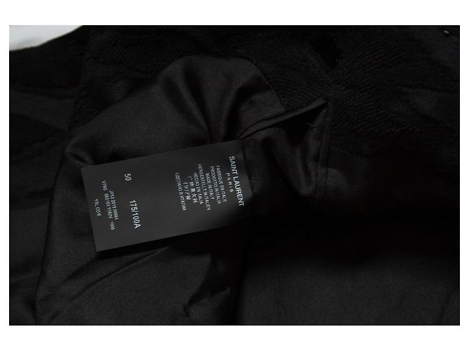 Jacquard-gewebte Blazer mit Perlen von Saint Laurent, 2019 Schwarz - Ansicht 8