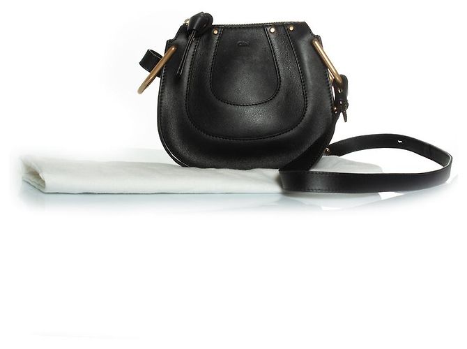 Chloé, Mini borsa hobo Hayley in nero - vista 3